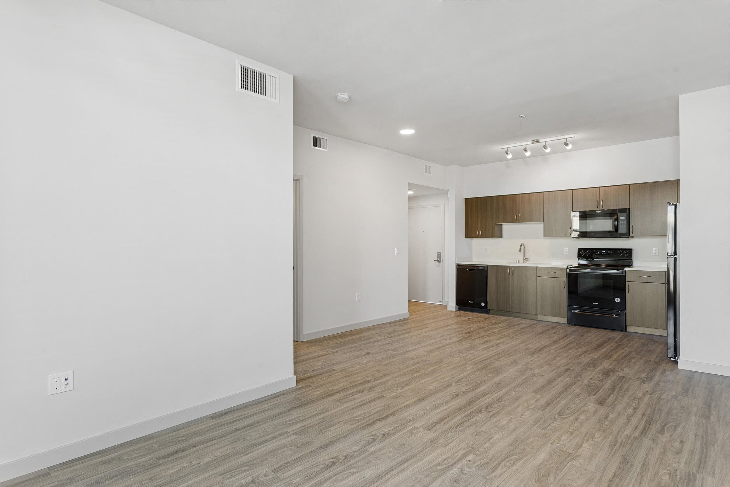 Living room at GEO Apartment in Fremont CA